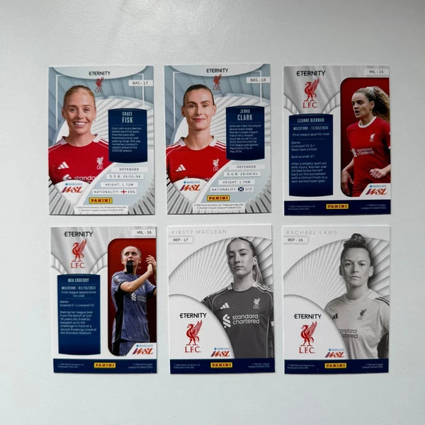 6x Panini WSL Eternity 2025/26 Liverpool Women Bundle Card Set