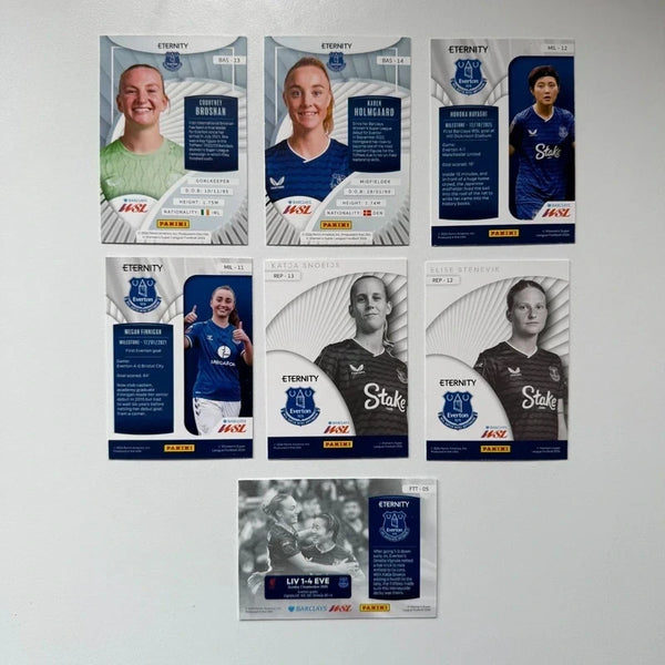 7x Panini WSL Eternity 2025/26 Everton Bundle Card Set