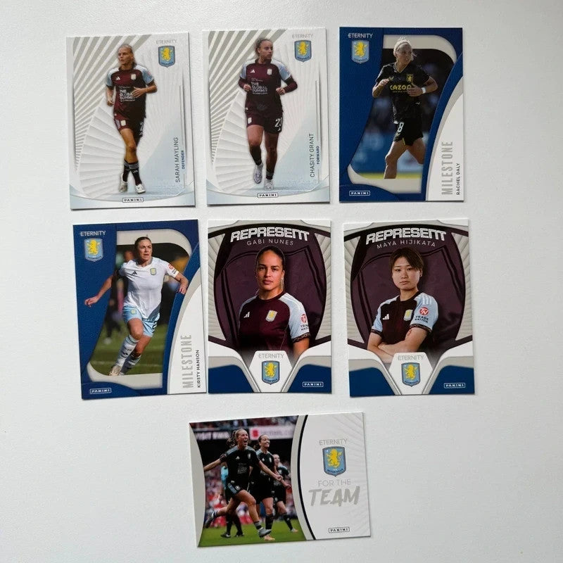 7x Panini WSL Eternity 2025/26 Aston Villa Bundle Card Set