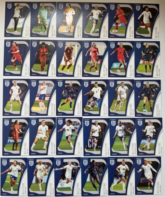 Panini Eternity Lionesses 2025 Complete Milestone Set 1-30 England