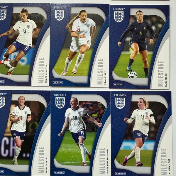 Panini Eternity Lionesses 2025 Complete Milestone Set 1-30 England