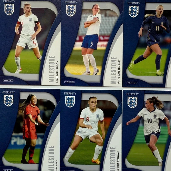 Panini Eternity Lionesses 2025 Complete Milestone Set 1-30 England