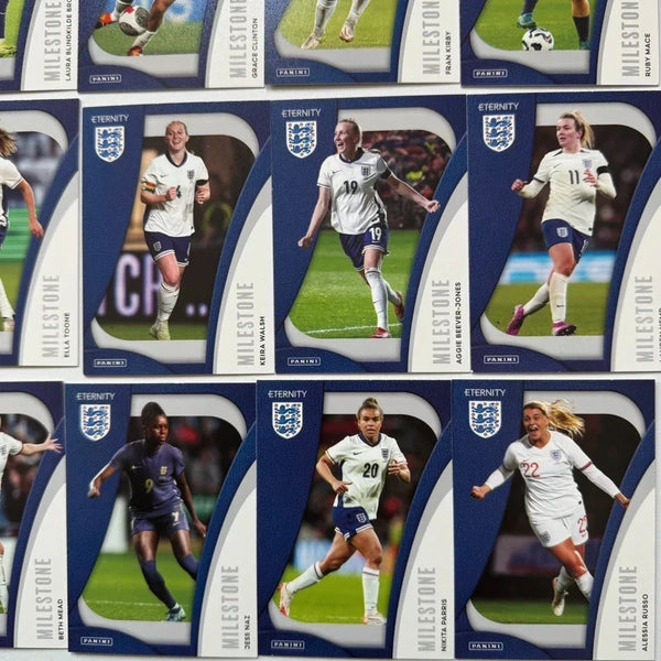 Panini Eternity Lionesses 2025 Complete Milestone Set 1-30 England