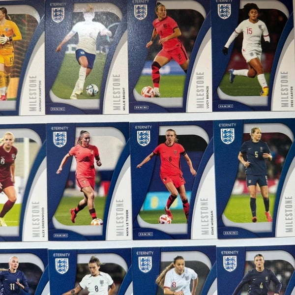 Panini Eternity Lionesses 2025 Complete Milestone Set 1-30 England