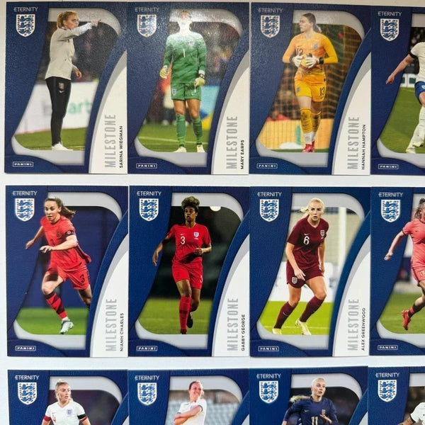 Panini Eternity Lionesses 2025 Complete Milestone Set 1-30 England
