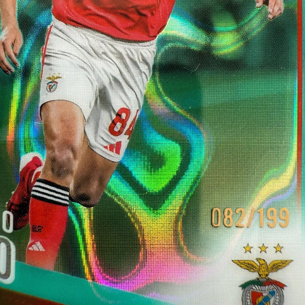 Topps Chrome UEFA Champions League 2025 João Rego RC Green Foil /199 Benfica
