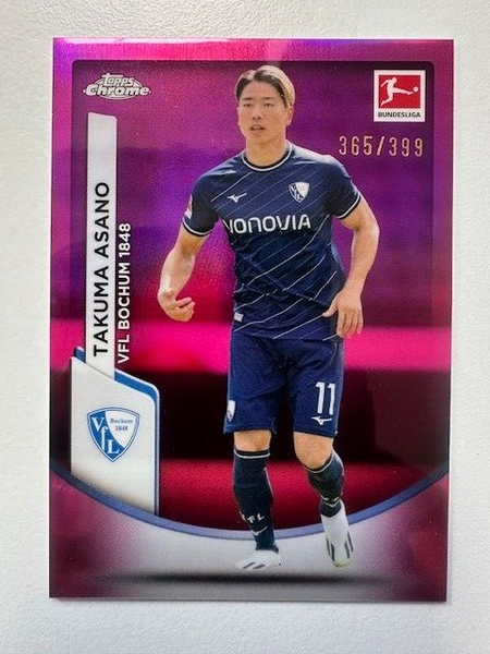 Topps Chrome Bundesliga 2023/24 Takuma Asano Bochum Purple Refractor /399 Card
