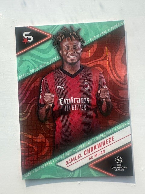 Topps Superstars 2024 23/24 Samuel Chukwueze AC Milan Super Rare Card /199