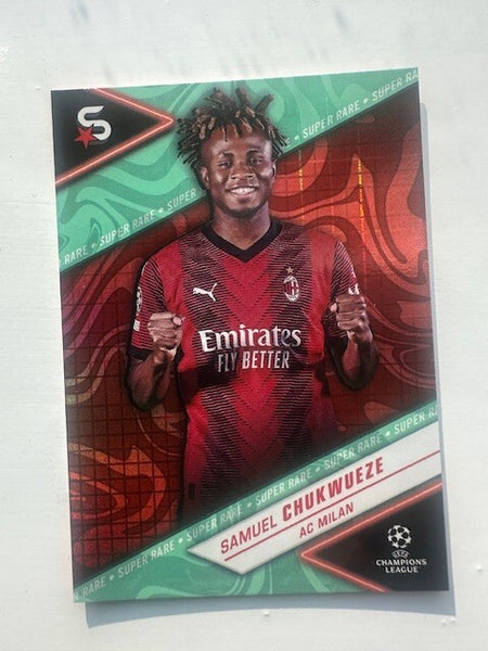 Topps Superstars 2024 23/24 Samuel Chukwueze AC Milan Super Rare Card /199