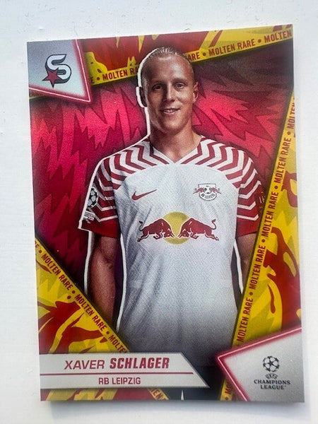 Topps Superstars 2024 23/24 Xaver Schlager Molten Rare RB Leipzig Card #133