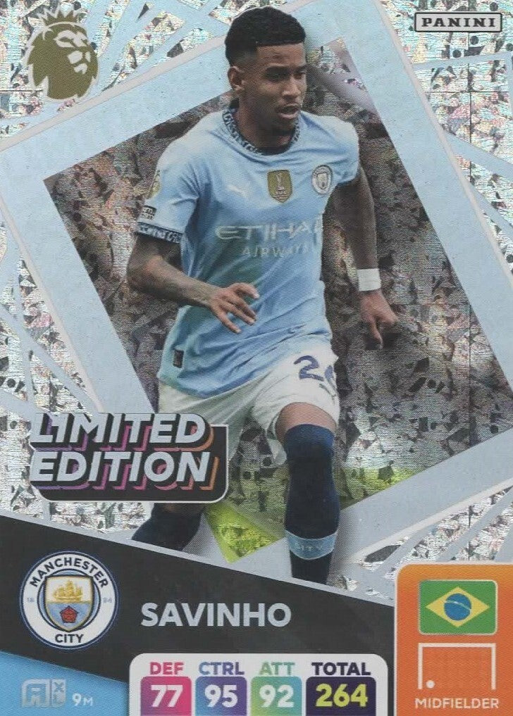 Panini Premier League Adrenalyn XL 2024/2025 Savinho Manchester City Limited