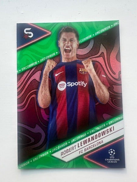 Topps Superstars 2024 23/24 Robert Lewandowski Barcelona Uncommon Card #46