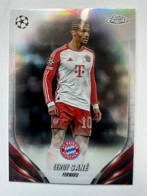 Topps Chrome Hobby UEFA Club Competitions 23/24 Leroy Sane Munich Card #186