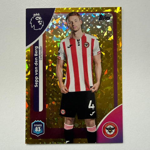 Topps Premier League 25/26 Sepp Van Den Berg Yellow Sparkle Parallel Card/299
