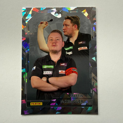 Panini 2026 PDC World Championship Darts Martin Schindler Cracked Ice Card