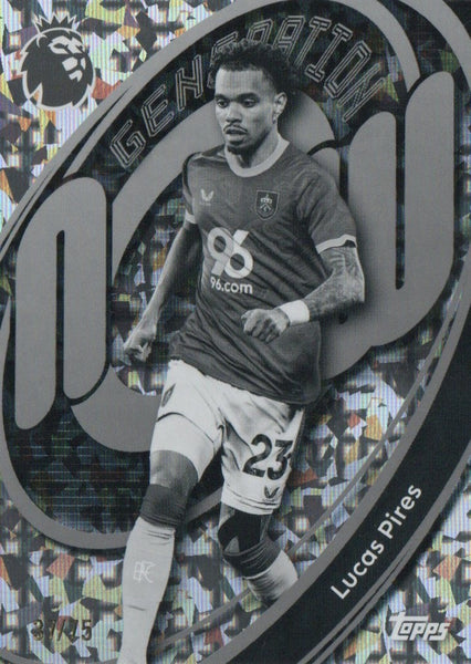 Topps Premier League 25/26 Lucas Pires Black And White Parallel Card /75
