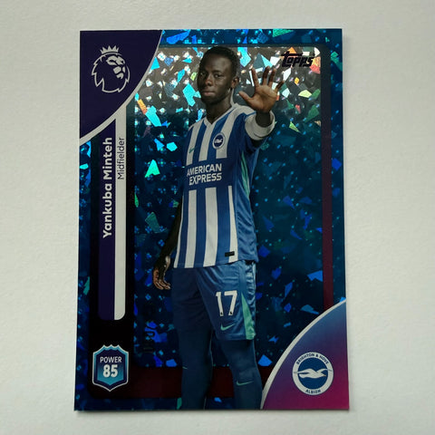 Topps Premier League 25/26 Yankuba Minteh Brighton Blue Parallel Card /150