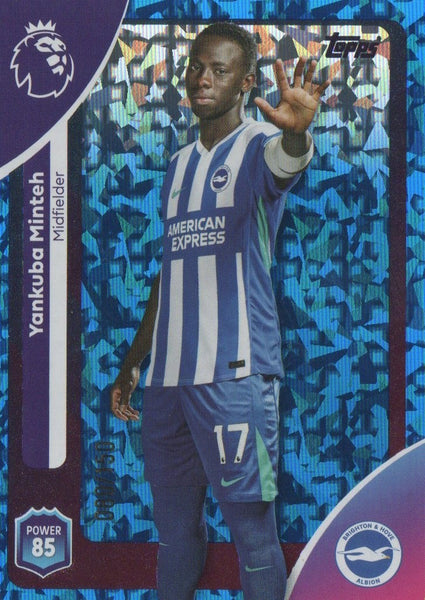 Topps Premier League 25/26 Yankuba Minteh Brighton Blue Parallel Card /150