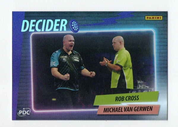 Panini 2026 PDC World Championship Darts Rob Cross Van Gerwen Decider /180