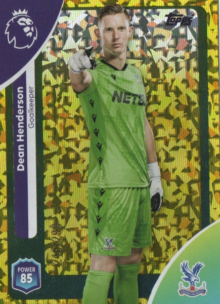 Topps Premier League 25/26 Dean Henderson Yellow Sparkle Parallel Card/299