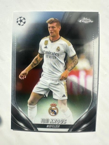 Topps Chrome Hobby UEFA Club Competitions 23/24 Toni Kroos Real Madrid Card #180