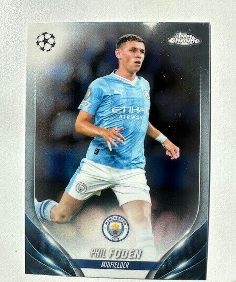 Topps Chrome Hobby UEFA Club Competitions 23/24 Phil Foden Man City Card #84