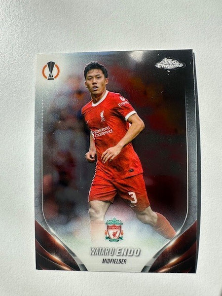 Topps Chrome Hobby UEFA Club Competitions 23/24 Wataru Endo Liverpool Card #170