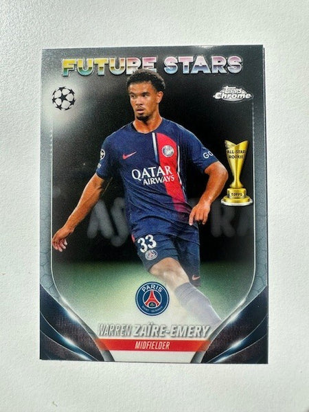 Topps Chrome Hobby UEFA Club Competitions 23/24 Warren Zaire-Emery Future Stars