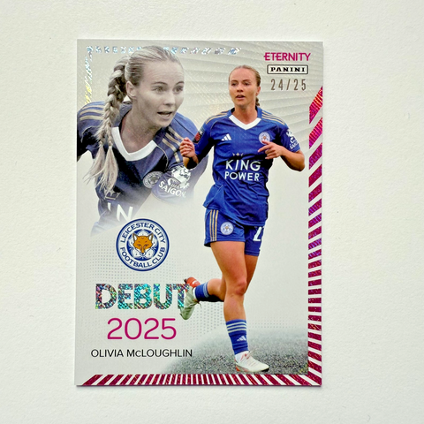Panini Eternity WSL 25/26 Olivia McLoughlin Debut Magenta /25 Leicester City