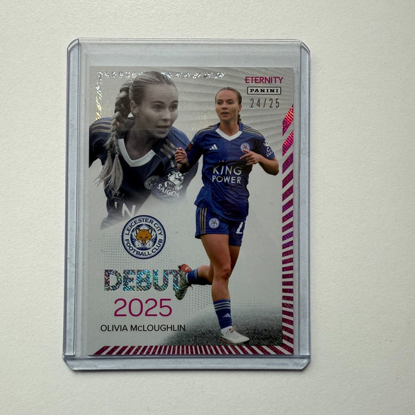 Panini Eternity WSL 25/26 Olivia McLoughlin Debut Magenta /25 Leicester City