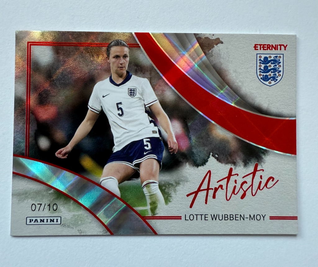 Panini Eternity 2025 Lotte Wubben-Moy Artistic Red /10 England Lionesses Card