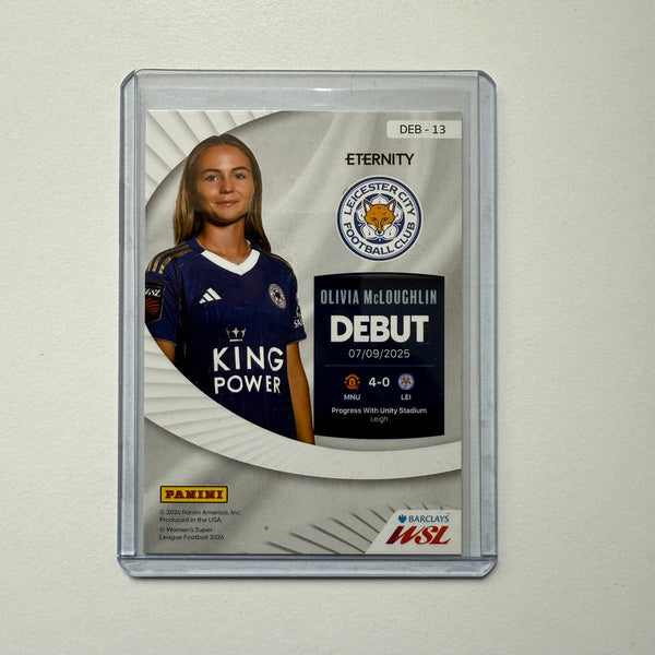 Panini Eternity WSL 25/26 Olivia McLoughlin Debut Magenta /25 Leicester City