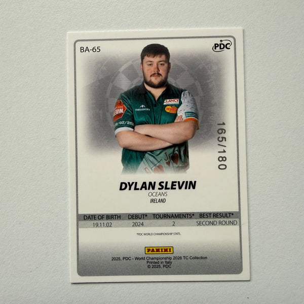 Panini 2026 PDC World Championship Darts Dylan Slevin Base Parallel Card /180
