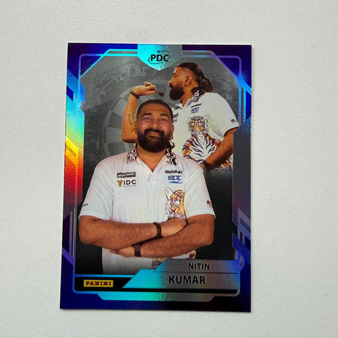 Panini 2026 PDC World Championship Darts Nitin Kumar Base Parallel Card /180