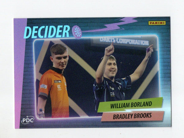 Panini 2026 PDC World Championship Darts William Borland Brooks Decider /180
