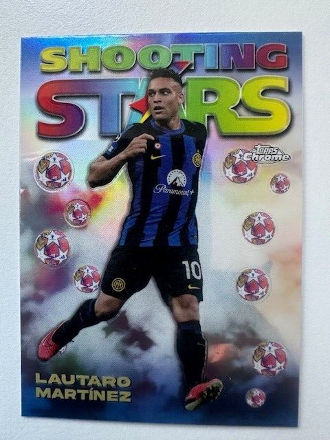 Topps Chrome Hobby UEFA Club Competitions 23/24 Lautaro Martinez Shooting Stars