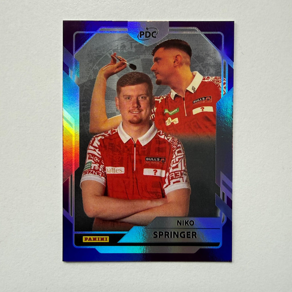 Panini 2026 PDC World Championship Darts Niko Springer Base Parallel Card /180