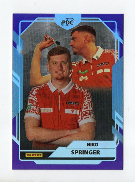 Panini 2026 PDC World Championship Darts Niko Springer Base Parallel Card /180