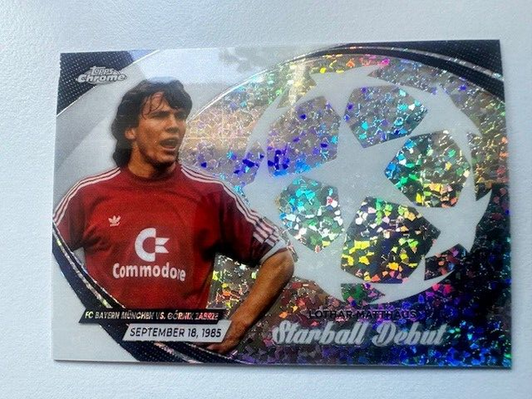 Topps Chrome Hobby UEFA Club Competitions 23/24 Lothar Matthaus Starball Debut