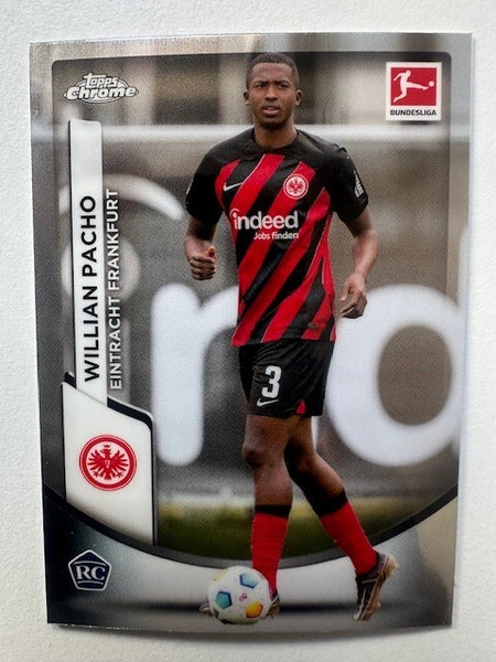 Topps Chrome Bundesliga 2023/24 Willian Pacho Eintracht Frankfurt Card No 30