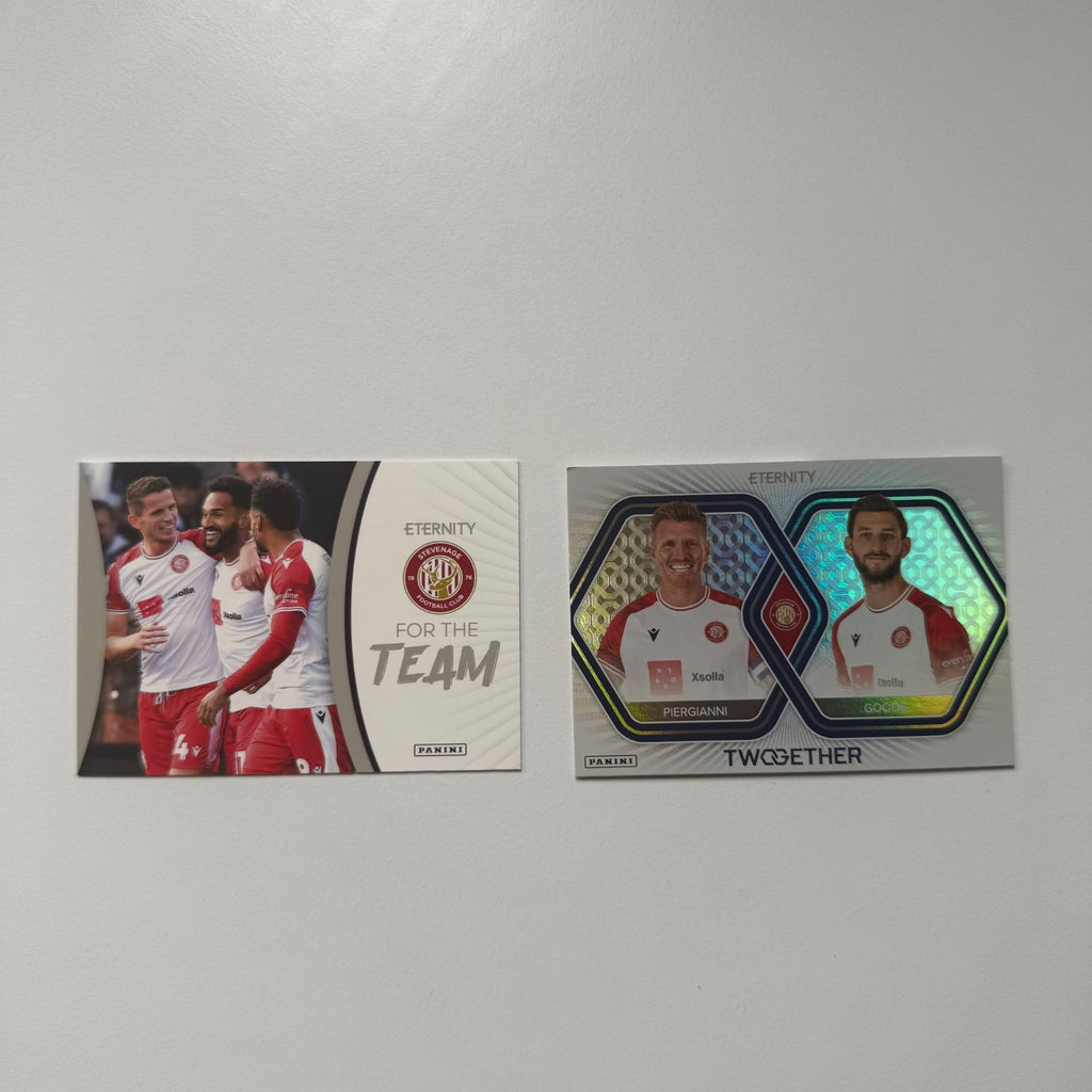 Panini Eternity EFL 2026 Stevenage FC Insert Card Bundle x2 – For The Team