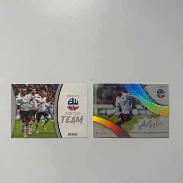 Panini Eternity EFL 2026 Bolton Wanderers Insert Card Bundle x2