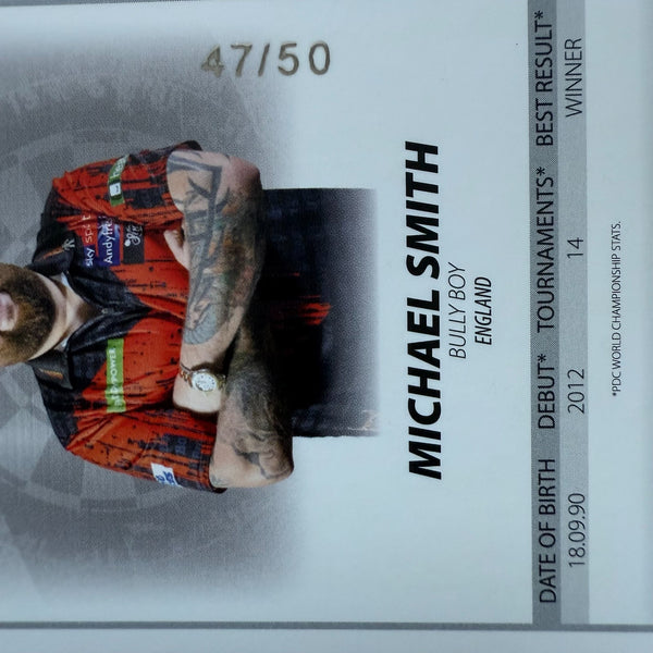 Panini 2026 PDC Michael Smith Base Parallel /50 Darts World Championships Card