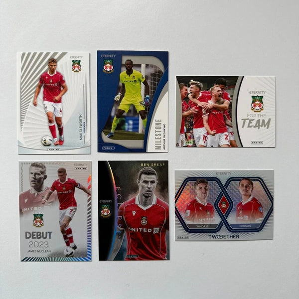 6x Wrexham Panini EFL Eternity 2026 Card Bundle Set