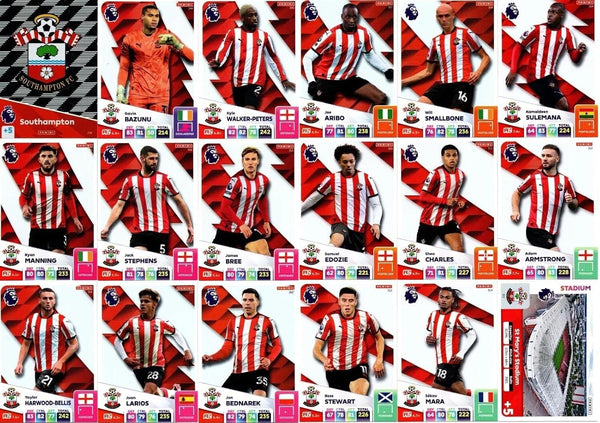 Panini Premier League Adrenalyn XL 2025 24 25 Southampton Full Base Team