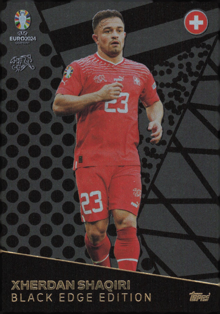 Match Attax UEFA Euro 2024 Xherdan Shaqiri Switzerland Black Edge Trading Card