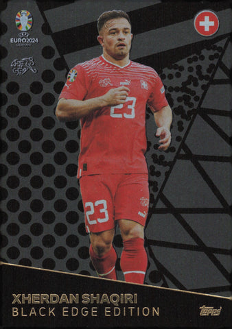 Match Attax UEFA Euro 2024 Xherdan Shaqiri Switzerland Black Edge Trading Card