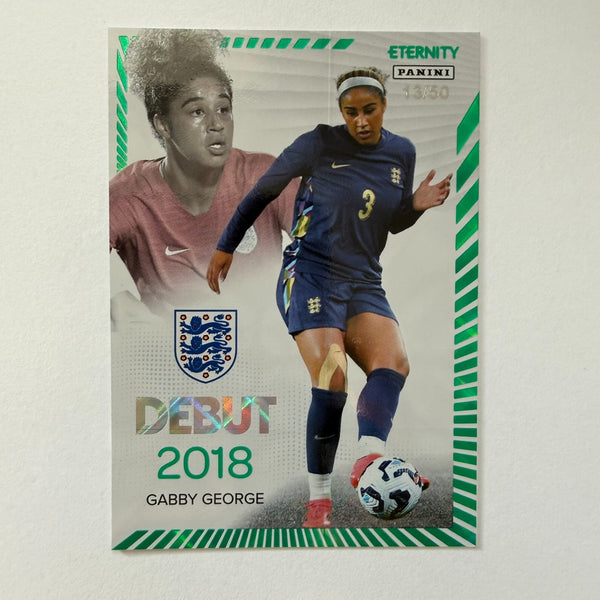Panini Eternity Lionesses 2025 Gabby George England Debut Green Numbered /50
