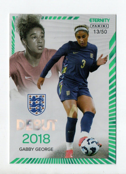 Panini Eternity Lionesses 2025 Gabby George England Debut Green Numbered /50