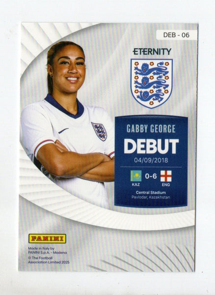 Panini Eternity Lionesses 2025 Gabby George England Debut Green Numbered /50